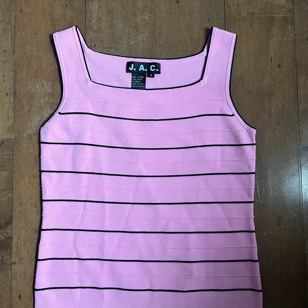 Pink Striped Women's Top